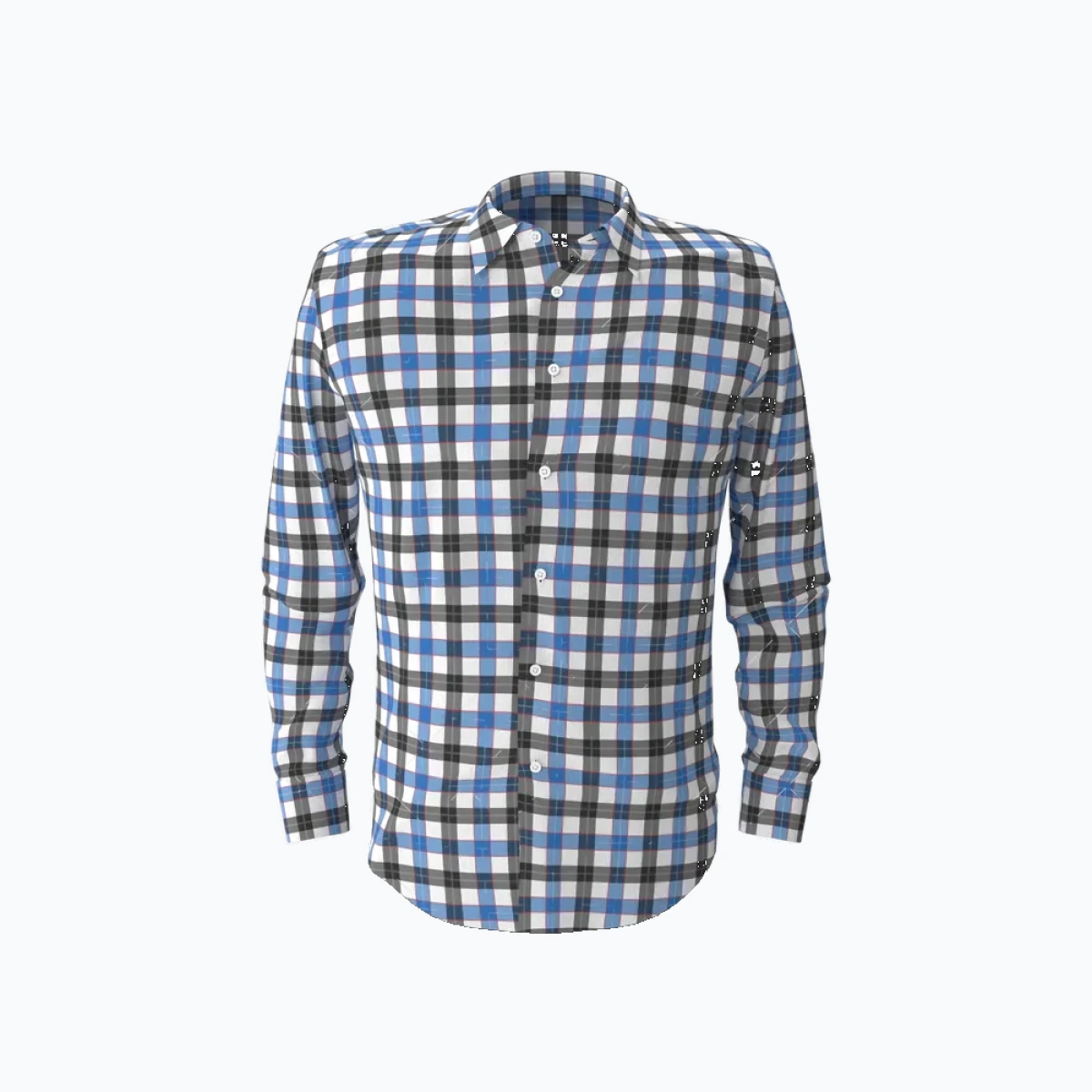 Blue & Black Check Shirt